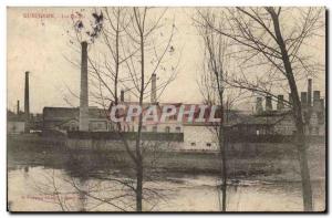 Old Postcard Gueugnon factories