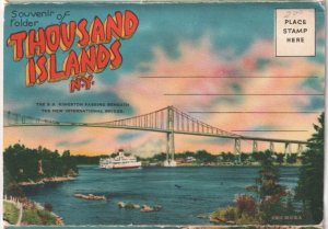 Thousand Islands New York, Vintage Wm Jubb Folder Postcard #2, 20 Views