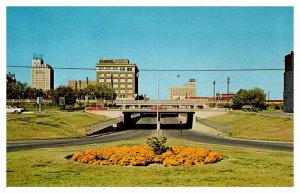 Postcard CITY SKYLINE SCENE Abilene Texas TX AU3864
