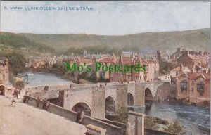 Wales Postcard - Llangollen Bridge and Town, Denbighshire  RS37138