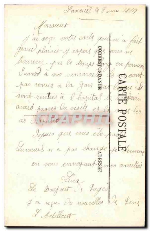 Old Postcard Luxeuil Galerie Du Cloitre