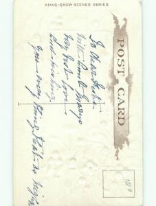 Divided-Back CHRISTMAS SCENE Great Postcard W8647