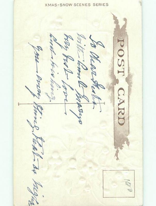 Divided-Back CHRISTMAS SCENE Great Postcard W8647