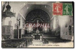 Postcard From Old Barlieu Interieur I & # 39Eglise