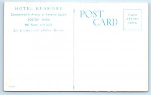 BOSTON, Massachusetts MA ~ Lounge Bar HOTEL KENMORE c1930s Roadside Postcard