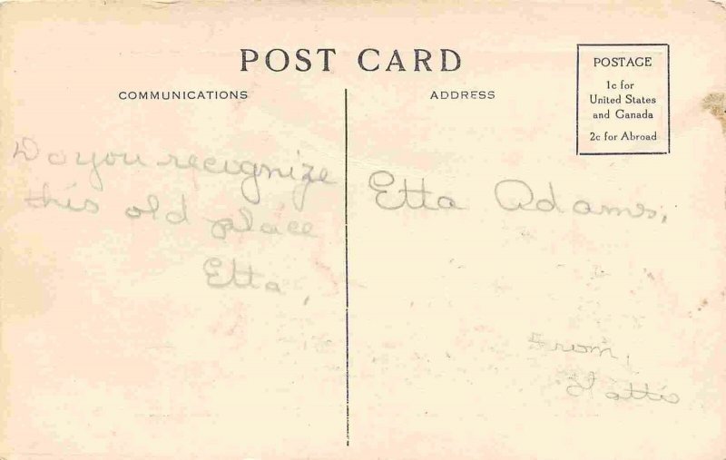 South Side Hall 56th Street Tacoma Washington 1910c postcard