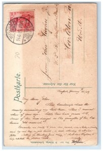 1909 Charlottenfels Wurzbach Railway Line Lobenstein Eichicht Germany Postcard