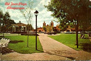 New Mexico Albuquerque Old Town Plaza 1989