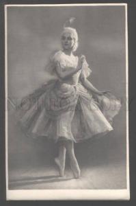 3103019 Belle SEMENOVA Russia BALLET Star DANCER old REAL PHOTO