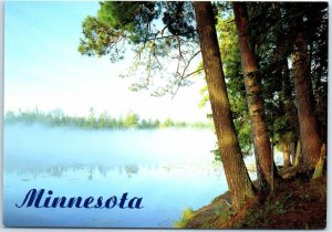 Postcard - Morning Mist Rises off a Lake - Minnesota