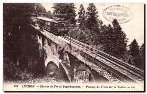 Luchon - Superbagneres Railway - Old Postcard