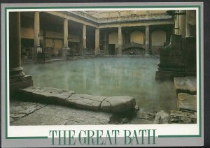 Somerset Postcard - The Great Roman Bath, Bath   B2393