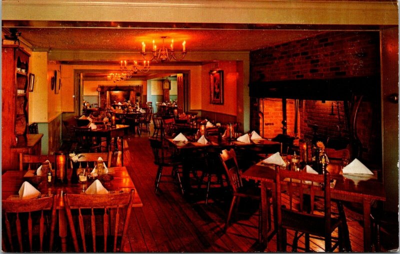 Vtg Mount Bethel New Jersey NJ King George Inn Restaurant Dining Room A Postcard