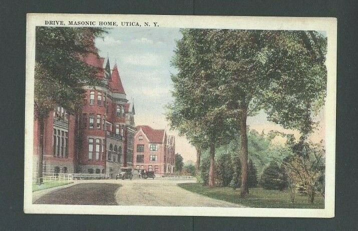 Ca 1910 Post Card Utica NY Masonic Home