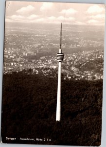 RPPC  Germany Stuttgart Fernsehturm - tv tower