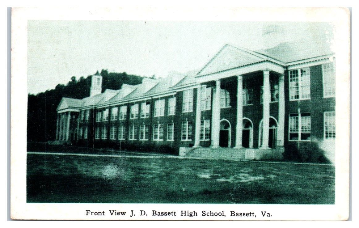 1965 J.D. Bassett High School, Bassett, VA Postcard United States Virginia Other, Postcard