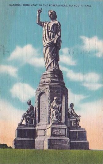 National Monument To The Forefathers Plymouth Massachusetts 1951