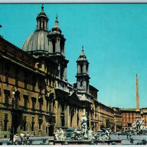 c1960s Rome, Italy Fountain Pan American World Airways I'Italia-Roma PC Vtg A237