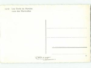 old rppc DENT DE MORCLES MOUNTAIN Near Martigny & St. Maurice Switzerland i2349