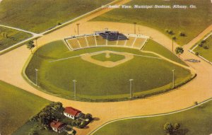 J74/ Baseball Stadium Sports Postcard Linen Albany Georgia 173