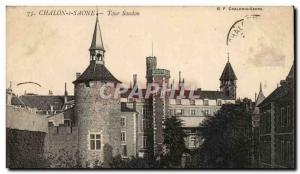Chalon sur Saone - Saudon Tower - Old Postcard