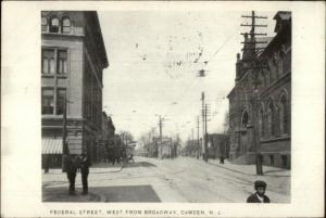 Camden NJ Federal Street 1906 Used Postcard