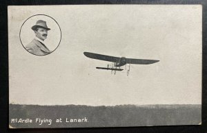 Mint RPPC Real Picture Postcard Early Aviation Mc Ardle Flying At Lanark