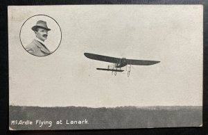 Mint RPPC Real Picture Postcard Early Aviation Mc Ardle Flying At Lanark 