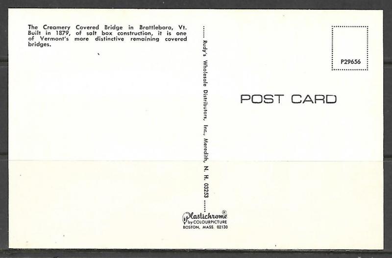 Vermont, Brattleboro - Creamery Covered Bridge - [VT-005]