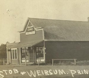 Prinsburg MINNESOTA RP 1909 GENERAL STORE nr Clara City Willmar Raymond Olivia