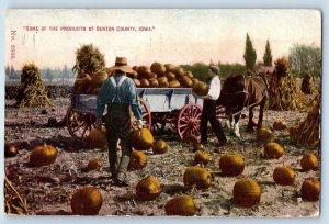 Benton County Iowa IA Postcard Some Of The Products Scenic View 1910 Antique