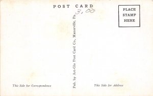 J68/ Manchester New York Postcard c1940s Red Jacket Central High School 414