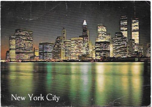 New York City Skyline. with Twin Towers.  Beautiful.