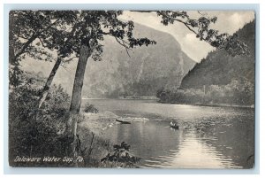 c1920 Scene of Row Boat, Delaware Water Gap Pennsylvania PA Postcard