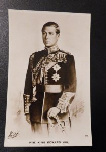 Mint England Royalty Postcard HM His Majesty King Edward VII Uniform Sword