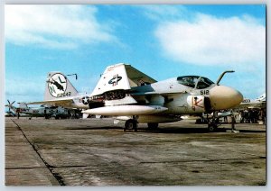 Airplane Postcard Military Grumman A-6 Intruder VA-35 NBC Japan Issue BU9