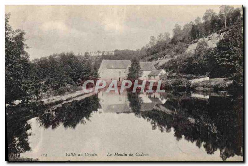 Postcard Old water mill Vallee du Cousin The mill Cadoux