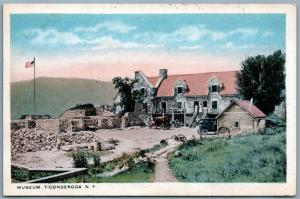 TICONDEROGA NY MUSEUM ANTIQUE POSTCARD