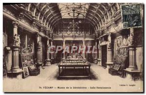 Old Postcard Fecamp Benedictine Musee De La Renaissance Room