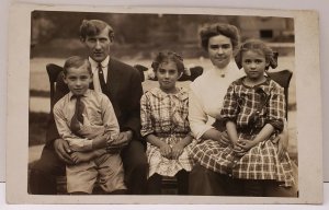 Winamac Indiana RPPC Mary Prince Family Photo Postcard A15