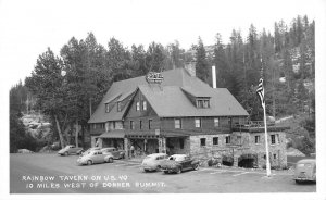 RPPC RAINBOW TAVERN Soda Springs, CA US 40 Donner Summit c1940s Vintage Postcard