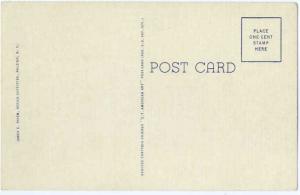 Linen Card of State Capitol & Grounds Raleigh NC