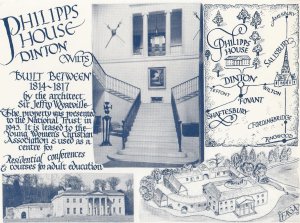 Philipps House Dinton Wiltshire YMCA History Map Postcard