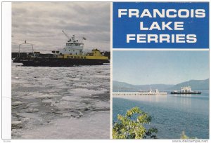 2-Views, Francois Lake Ferries, Francois Lake, British Columbia, Canada, 1960...