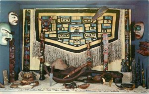 Florida Keys 1950s Native American Museum Interior Postcard 21-14520