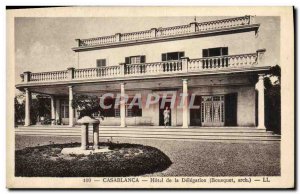 Old Postcard Casablanca Hotel Of Delegation