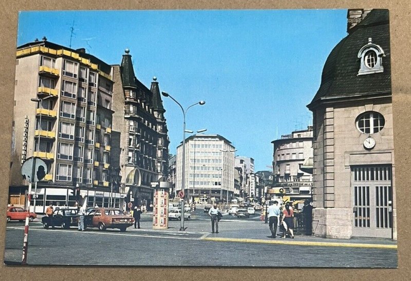UNUSED POSTCARD  - STATION SQUARE, LUXEMBOURG