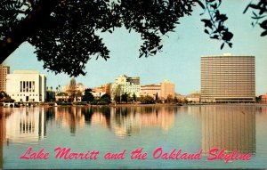 California Oakland Skyline and Lake Merritt 1961