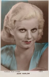 Jean Harlow RARE Valentines Real Photo Postcard