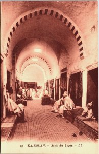 Tunisia Kairouan Souk des Tapis Vintage Postcard C182